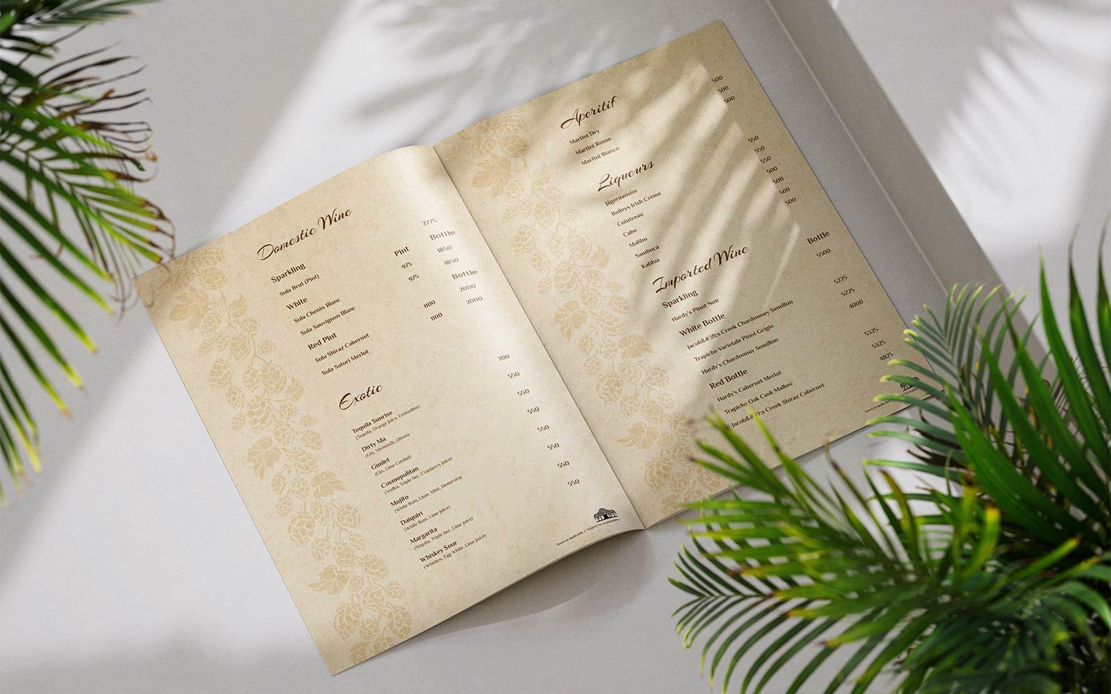 Sayaji Menu Card